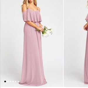 Show me your Mumu dress- Caitlin ruffle maxi